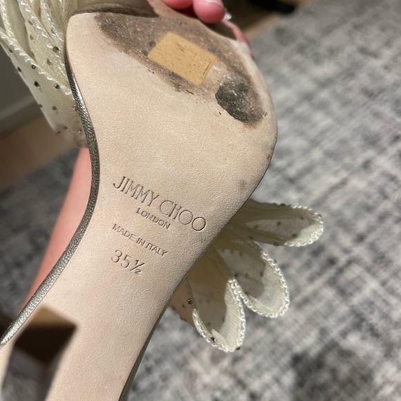 Jimmy Choo Aveline 100 Bow Sandals - Picture 5 of 12